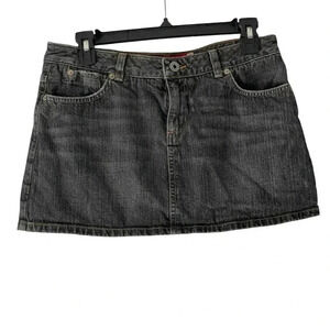 Guess Skirt Vintage Y2K Denim Cotton Mini Blue Dark Wash Chic Western Women 28‎